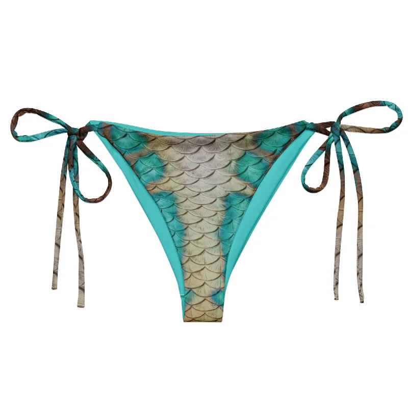 Tropical - themed bikini for a vacation - ready beach outfitQueen Conch Recycled String Bikini Bottom