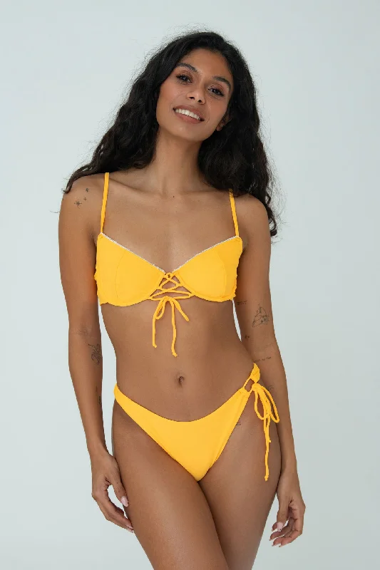 Long - line bikini top for added support and a fashionable lookALICE TOP (YELLOW)