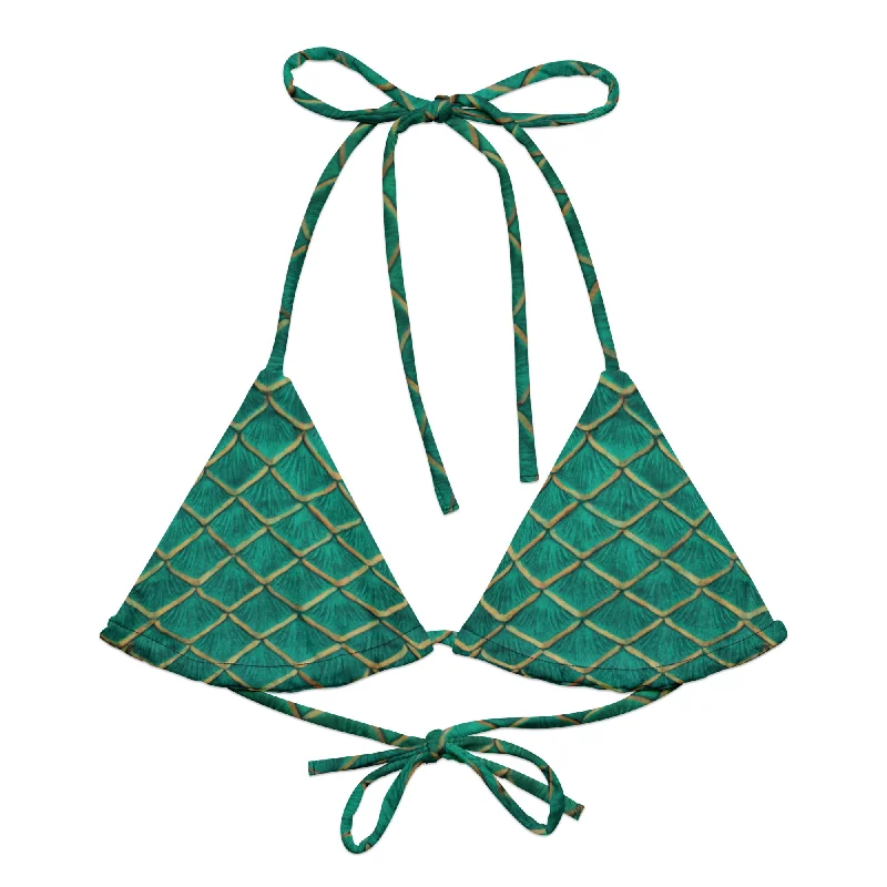 String bikini for a minimalistic and sexy beach styleTen Year Recycled String Bikini Top