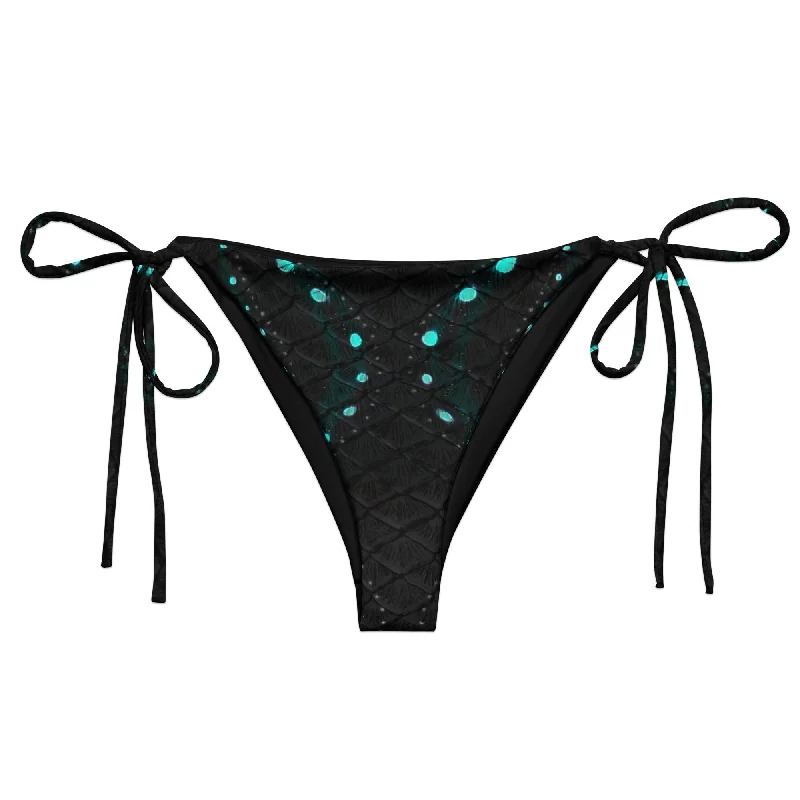 Metallic - finish bikini for a glamorous and eye - catching poolside lookTwilight Tide Recycled String Bikini Bottom