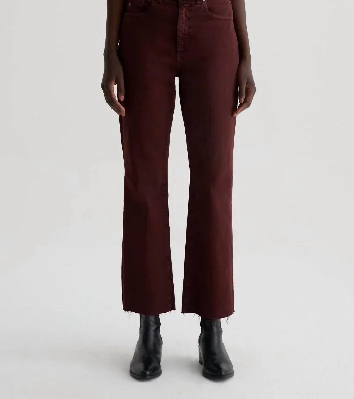 High Rise Kinsley Jeans In Dark Plum