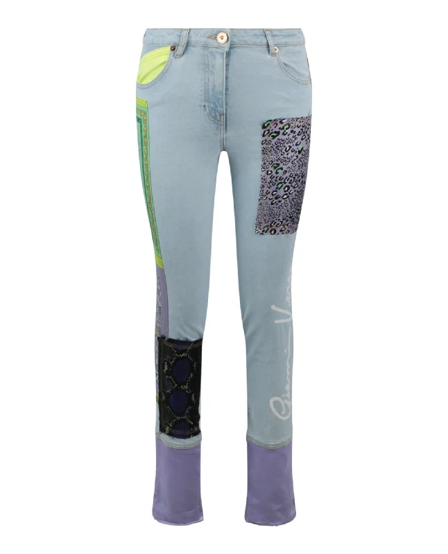 Signature Patchwork Skinny Jeans