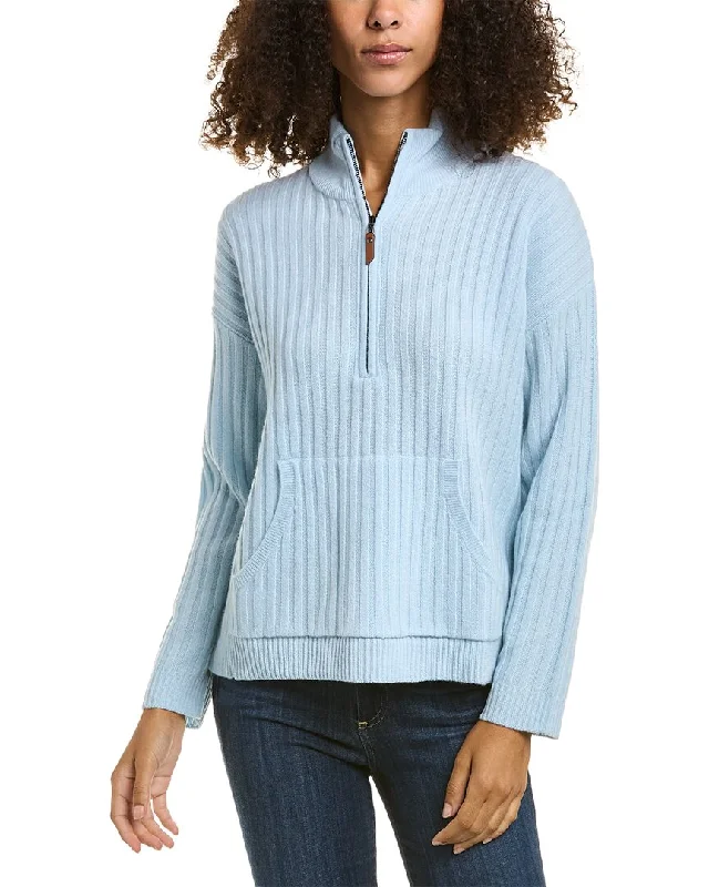 Organic Cotton Women Sweater for an Eco - Friendly ChoiceOrganic Cotton Women Sweater for an Eco - Friendly ChoiceAlashan Courtney Rib 1/2-Zip Wool Sweater