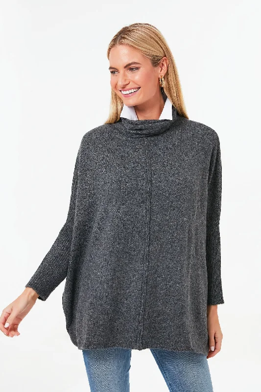 Organic Cotton Women Sweater for an Eco - Friendly ChoiceOrganic Cotton Women Sweater for an Eco - Friendly ChoiceExclusive Charcoal Turtleneck Soft Sweater