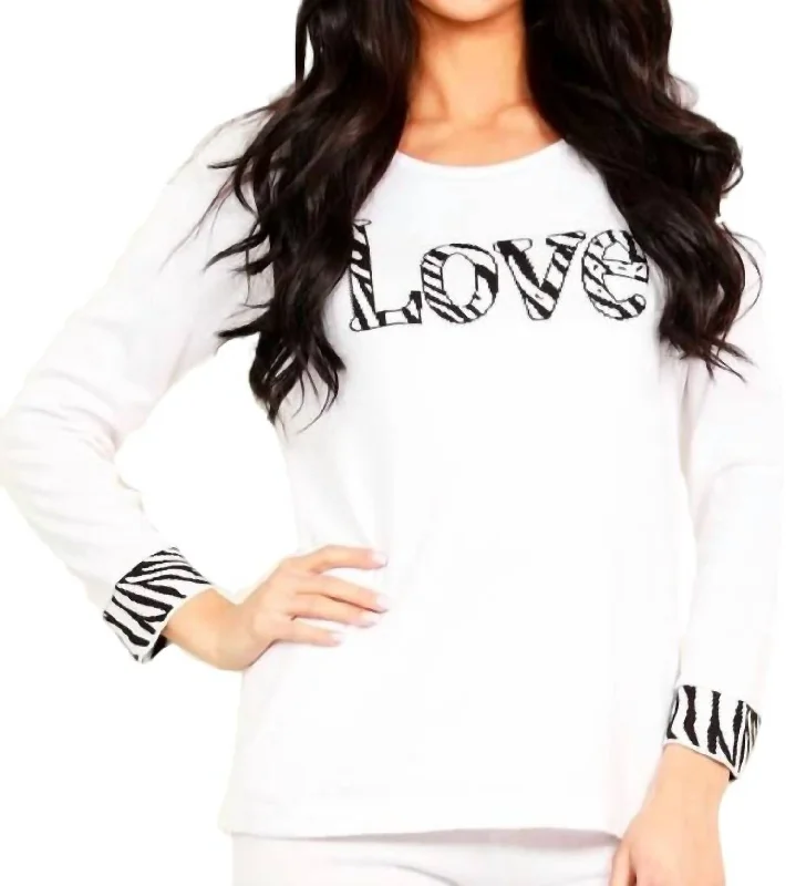 Plus - Size Women Sweater with a Flattering FitPlus - Size Women Sweater with a Flattering FitLove Scoop Neck Sweater In White