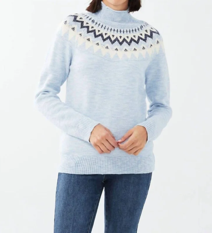 Cashmere Women Sweater with a Luxurious Soft TouchCashmere Women Sweater with a Luxurious Soft TouchMarled Fare Isle Sweater In Indigo