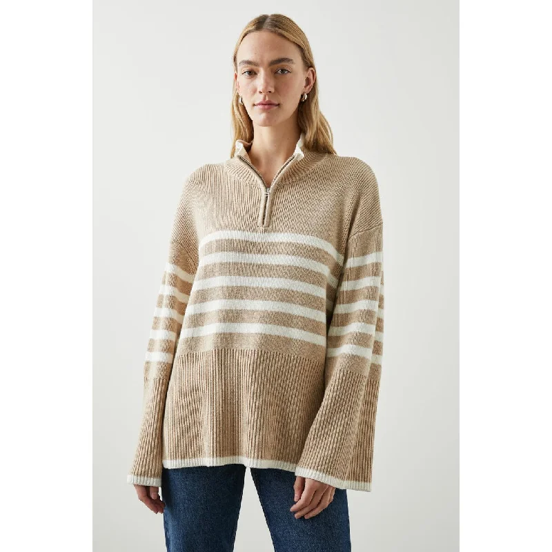 Open - Front Women Sweater for Easy LayeringOpen - Front Women Sweater for Easy LayeringRails Tessa Sweater in Sand Stripe