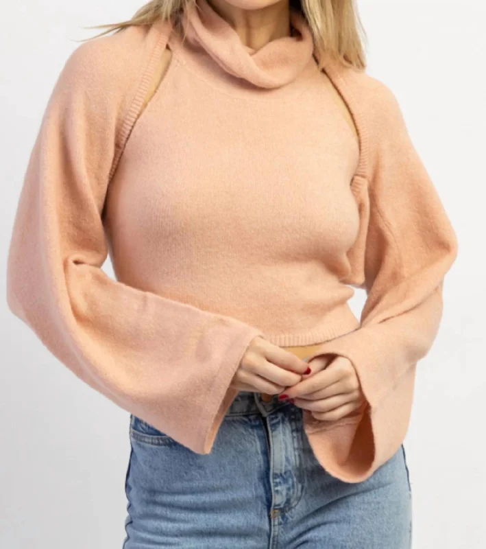 Button - Down Women Sweater for a Versatile LookButton - Down Women Sweater for a Versatile LookThe Maddie Sweater Set In Blush