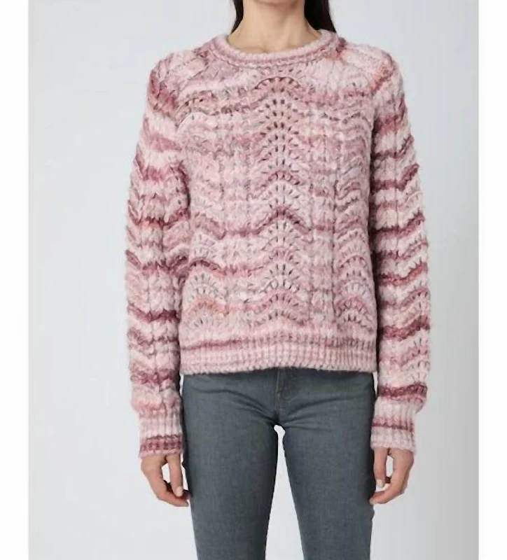 Cropped Women Sweater to Pair with High - Waisted BottomsCropped Women Sweater to Pair with High - Waisted BottomsMaille Sweater In Multi