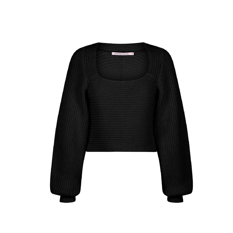 Sequin - Embellished Women Sweater for Special OccasionsSequin - Embellished Women Sweater for Special OccasionsWomen's Bruna Ribbed Sweater In Black