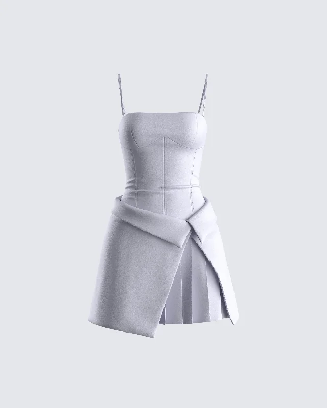 Shift Women Dress with a Simple and Classic Design for Everyday WearAeris Grey Corset Mini Dress