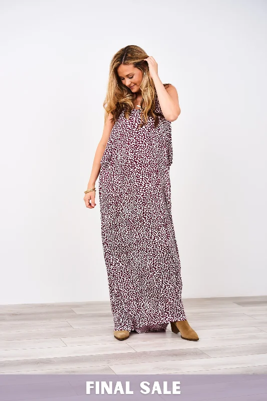 Sheath Women Dress with a Tailored Fit for a Professional LookLatched Mama Cocoon Maxi Nursing Dress - Final Sale