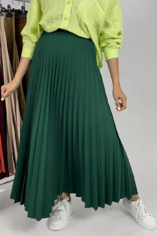 Off - the - Shoulder Women Dress for a Romantic and Feminine LookPleated long skirt D