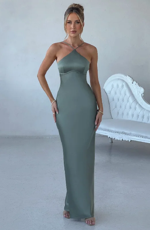 Off - the - Shoulder Women Dress for a Romantic and Feminine LookSinead Maxi Dress - Sage