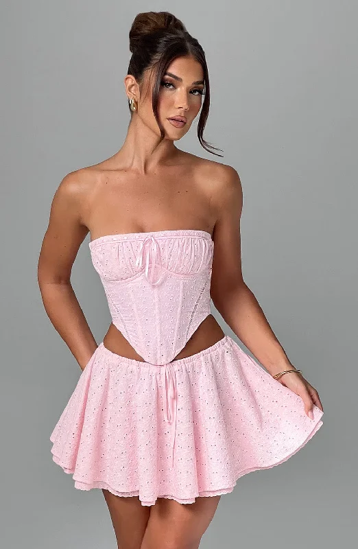 Mermaid - Style Women Dress with a Fitted Silhouette for Special OccasionsWinnie Mini Skirt - Blush