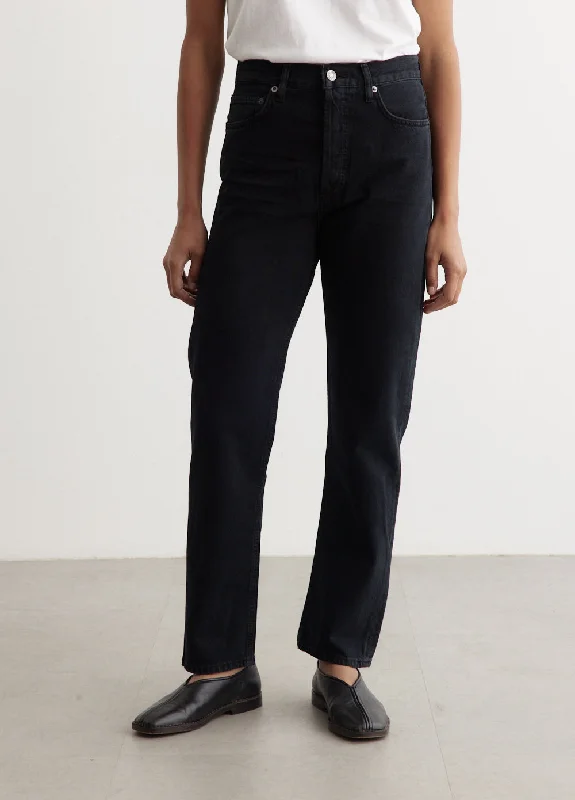 Dark - wash women jeans for a sophisticated and slimming effect90's Pinched Waist Jeans