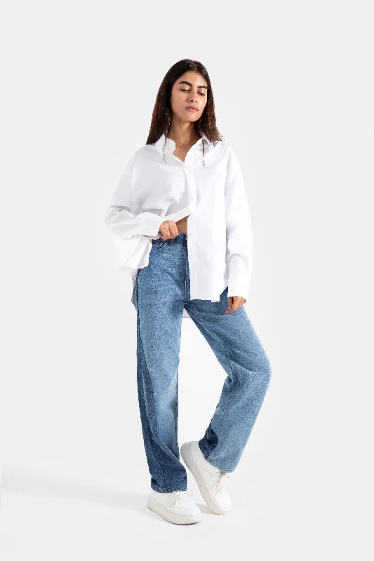 Light - wash women jeans for a fresh and summery appearanceStraight Fit Jeans