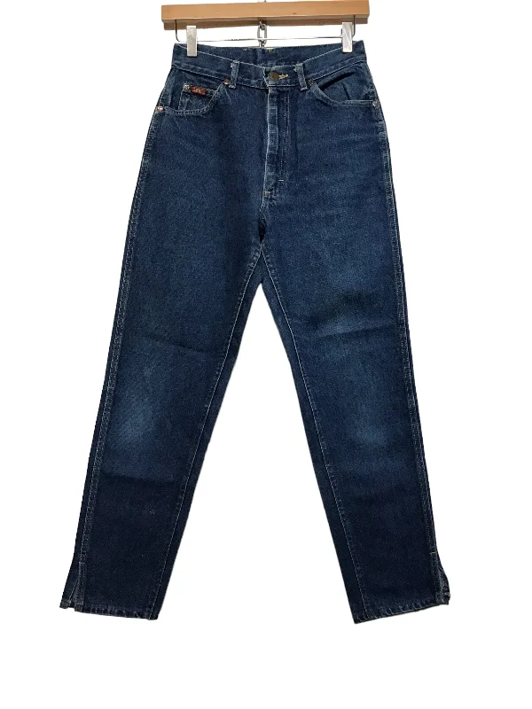 Wide - leg women jeans for a modern and relaxed vibeLee Dark Denim Jeans (26X27)