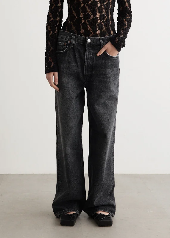 Embroidered women jeans with intricate patternsLow Slung Baggy Jeans