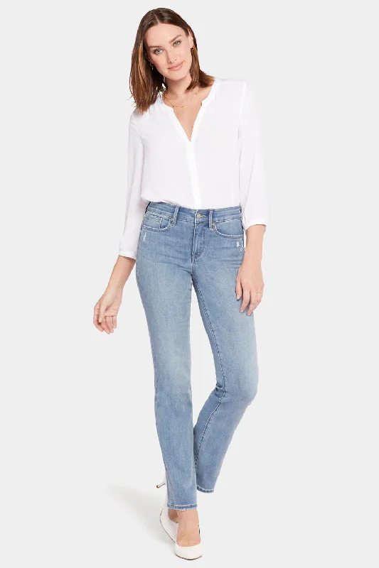 Light - wash women jeans for a fresh and summery appearanceMarilyn Straight Jeans In Petite - Angel