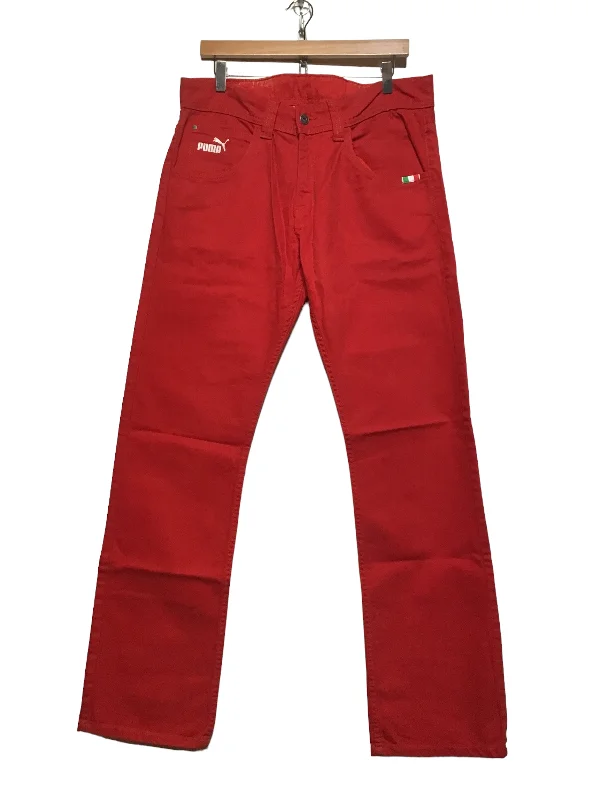 Jeggings women jeans combining the comfort of leggings and style of jeansPuma Ferrari Red Jeans (34X34)