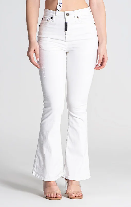 Plus - size women jeans for a comfortable and stylish fitWhite Carats Jeans