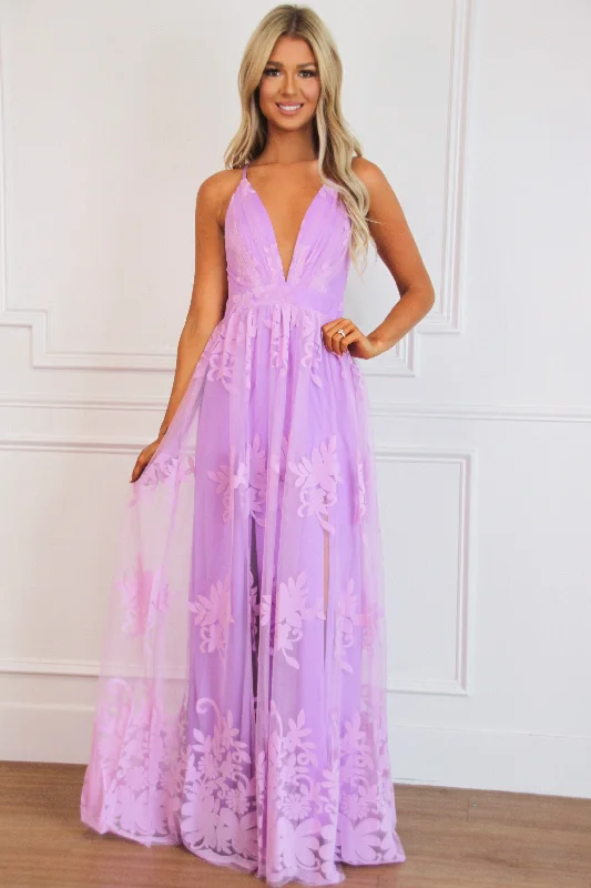 Backless Women Dress for a Sexy and Alluring Look at Evening EventsHere Comes the Bride Maxi Dress: Lavender