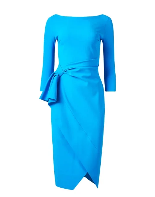 Wrap - Style Women Dress with Adjustable Fit for All Body TypesMaly Blue Dress