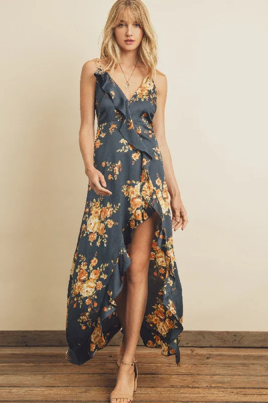 Backless Women Dress for a Sexy and Alluring Look at Evening EventsStill The One Ruffle Maxi Dress