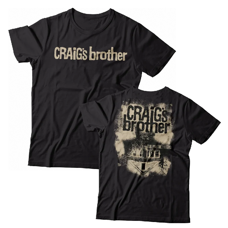 Pocketed Women T Shirt for Added FunctionalityCRAIG'S BROTHER - "Easily Won, Rarely Deserved" (Black) (T-Shirt)