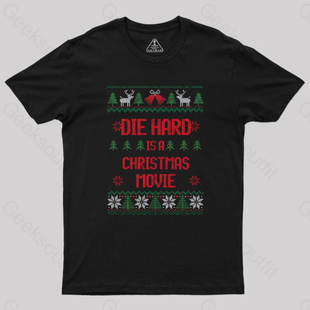 Pocketed Women T Shirt for Added FunctionalityDie Hard is a Christmas movie Geek T-Shirt