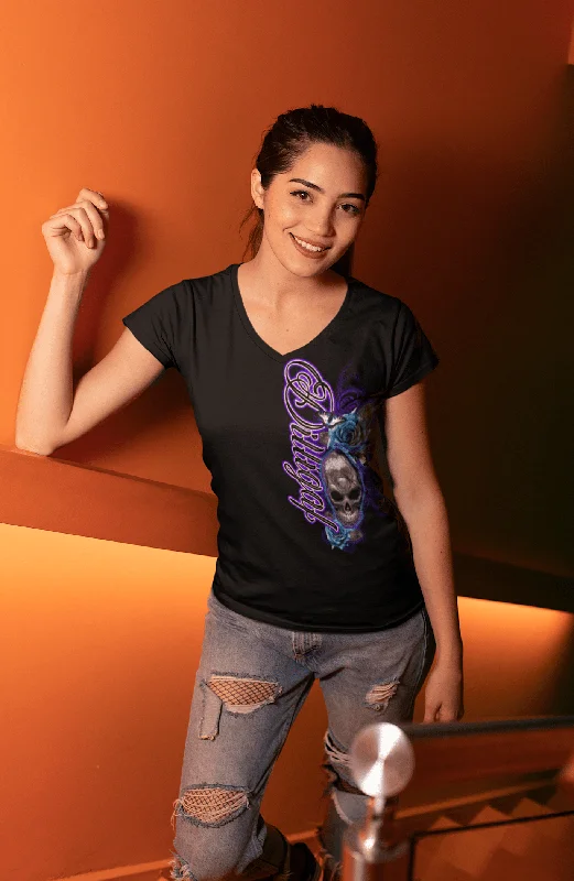 Sheer Women T Shirt for a Stylish and Alluring LookHeavenly Skull