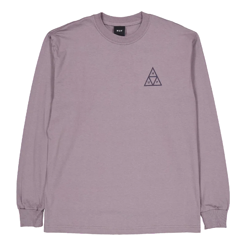 Crew Neck Women T Shirt with a Timeless DesignHuf Set Tt L/s Tee Light Plum