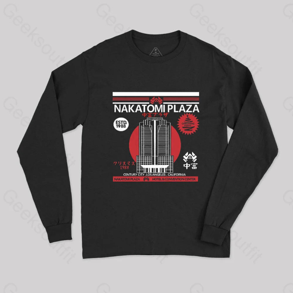 Plus Size Women T Shirt for a Comfortable and Flattering FitNakatomi Plaza Geek Long Sleeve T-Shirt