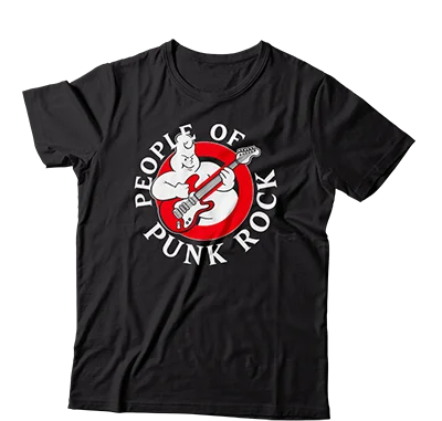 Puff Sleeve Women T Shirt for a Fashion - Forward LookPOPR Records - "Punkbusters" (Black) (T-Shirt)