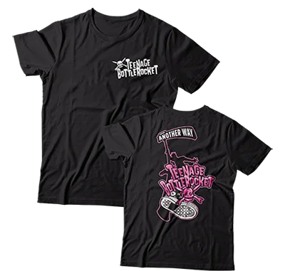 Crew Neck Women T Shirt with a Timeless DesignTEENAGE BOTTLEROCKET - "Another Way" (Black) (T-Shirt)