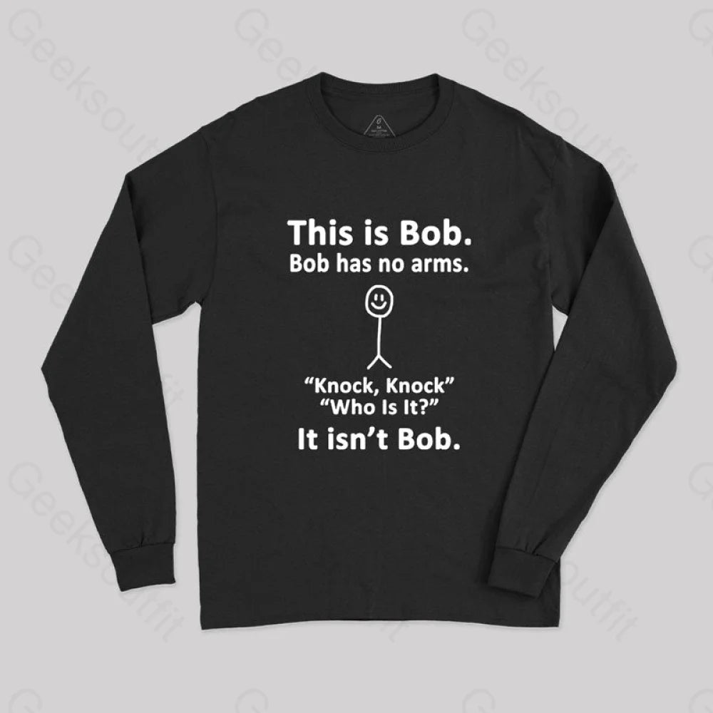 Long Sleeve Women T Shirt for Cooler WeatherThis Is Bob Nerd Long Sleeve T-Shirt