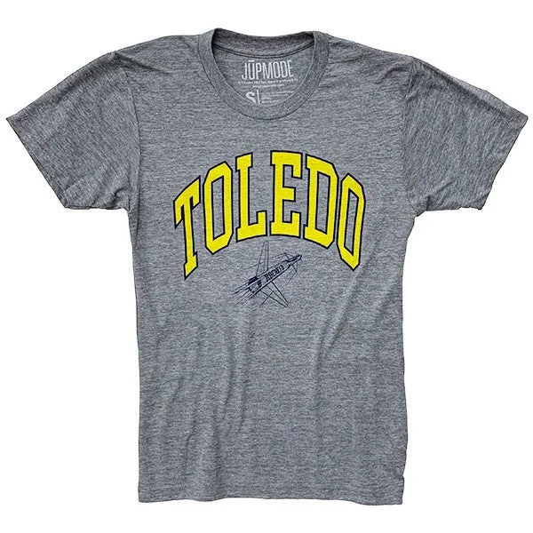 Moisture - Wicking Women T Shirt for Active LifestylesU of Toledo Vintage Rockets Shirt