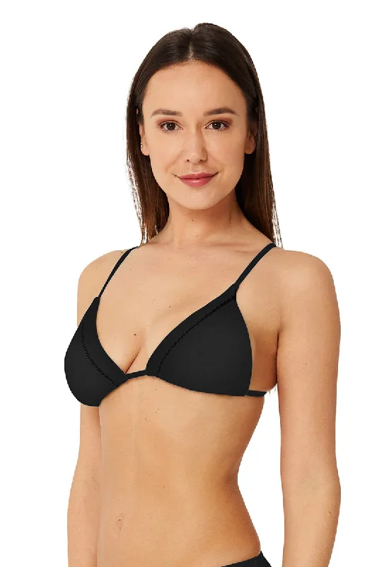 Sustainable bikini made from recycled materials for eco - conscious beachgoersML Separates Slide Tri Black