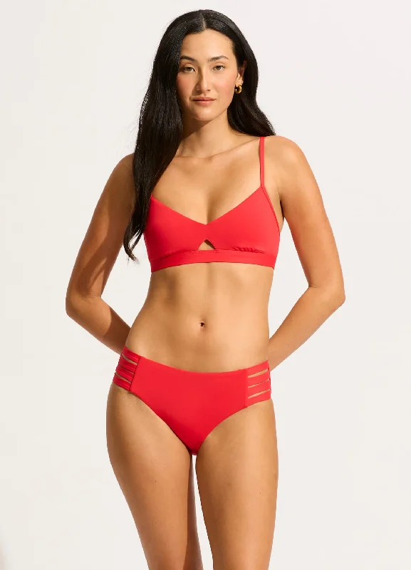 Maternity bikini for expecting mothers to enjoy the beach comfortablySeafolly Collective Hybrid Bralette - Chilli Red