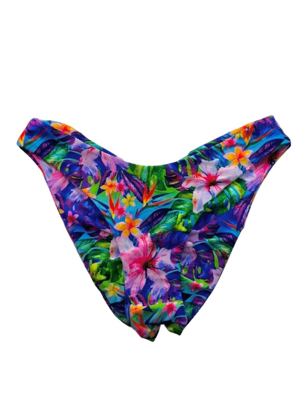 Floral - printed bikini for a feminine and colorful beach vibeTROPICANA BLISS MODERATE CHEEKY BOTTOM